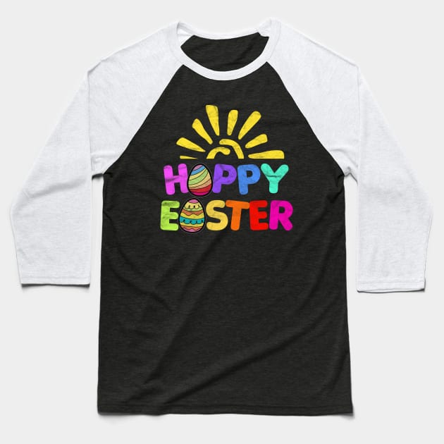 EASTER - Happy Easter Egg Baseball T-Shirt by AlphaDistributors